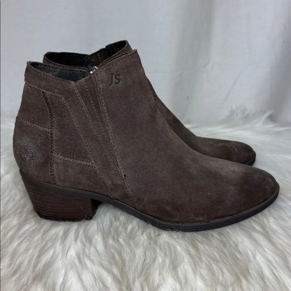 Josef Seibel Daphne Dark Brown Suede‎ Ankle Boots Sz 40/US 9